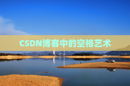 CSDN博客中的空格艺术